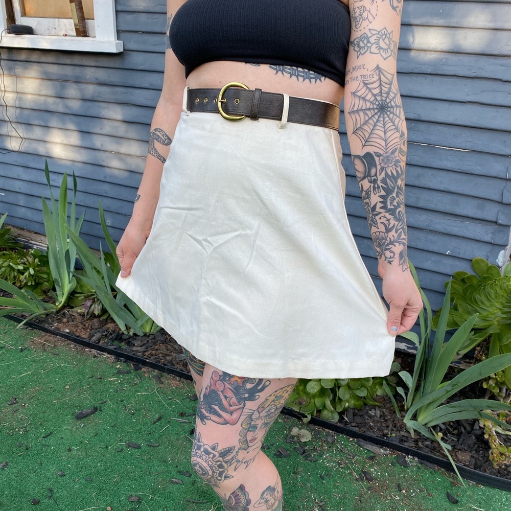 1970’s high waisted skirt + belt
